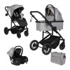 Коляска 3 в 1 Farfello Sola Trio Comfort Silver grey