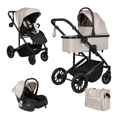 Коляска 3 в 1 Farfello Sola Trio Comfort Cream