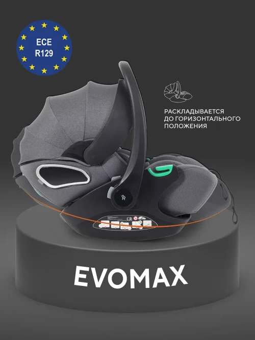 Автокресло Rant Evomax KBH602 0+ (0-13кг) Grey - фото 1