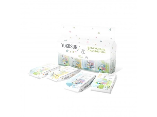 Влажные салфетки Yokosun универсальные, 8шт (8наб/уп, 32уп/кор)