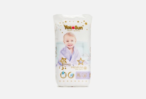Трусики-подгузники YokoSun Premium  XL (12-20 кг)  38 шт (4 упак/кор)