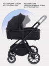 Коляска 3 в 1 MowBaby Amber MB068 Black