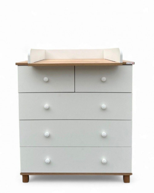 Комод My Baby Onix Lux Белый-Дуб Вотан