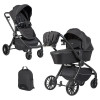 Коляска 2 в 1 Farfello Baby Shell black