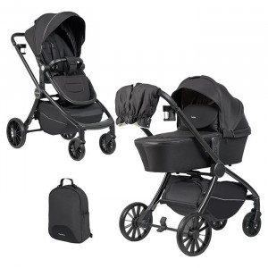 Коляска 2 в 1 Farfello Baby Shell black