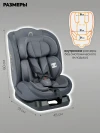 Автокресло Indigo Diesel i-size 0/1/2/3 (0-36кг) серый