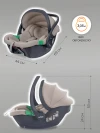 Автокресло Indigo Minky 0+ (0-13 кг) бежевый