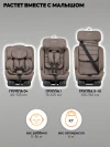 Автокресло Indigo Diesel i-size 0/1/2/3 (0-36кг) бежевый