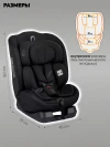 Автокресло Indigo Diesel i-size 0/1/2/3 (0-36кг) черный