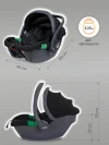 Автокресло Indigo Minky 0+ (0-13 кг) черный