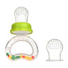 Ниблер с погремушкой Pituso + 2 силиконовые сеточки Green