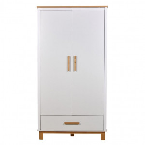 Шкаф Polini kids Simple 3410M 2-х дверный белый-натуральный