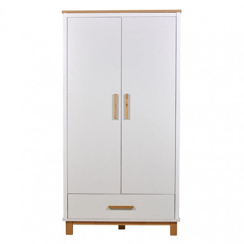 Шкаф Polini kids Simple 3410M 2-х дверный белый-натуральный