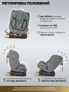 Автокресло Indigo Tourneo S isofix 0/1/2/3 (0-36кг) серый