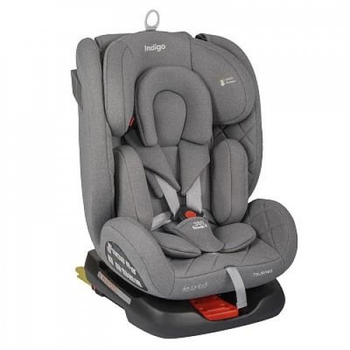 Автокресло Indigo Tourneo S isofix 0/1/2/3 (0-36кг) серый