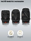 Автокресло Indigo Tourneo S isofix 0/1/2/3 (0-36кг) черный твил