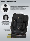 Автокресло Indigo Tourneo S isofix 0/1/2/3 (0-36кг) черный твил