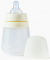 10027, Бутылочка силиконовая с крышкой и 2 силиконовыми сосками, 270 мл (cream)