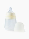 Бутылочка Happy Baby силиконовая с крышкой и 2 силиконовыми сосками, 270 мл (cream)
