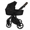 Коляска 2 в 1 Roan Esso Leather Black /Black/ Тем.коричневый