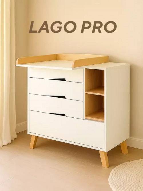 Комод Rant Lago Pro 80 см с органайзером Cloud White