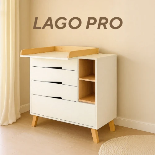 Комод Rant Lago Pro 80 см с органайзером Cloud White - фото 1