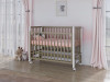 Кроватка Incanto Astra 120*60 с маятником кашемир/белый