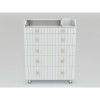 Комод Incanto Charm 800/5 МДФ + органайзер белый