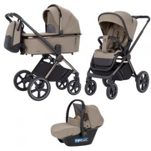 Коляска 3 В 1 Carrello Ultimo CRL-6538 Pearl Beige