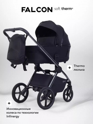 Коляска 2 в 1 Rant Falcon Soft Therm RA111 Black
