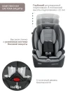 Автокресло Indigo Winner isofix 1/2/3 (9-36 кг) темно-серый светло-серый