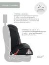 Автокресло Indigo Winner isofix 1/2/3 (9-36 кг) черный серый