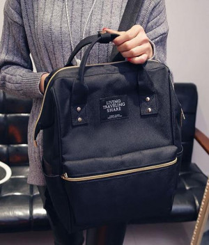 Рюкзак для мамы LEQUEEN черный - фото 1