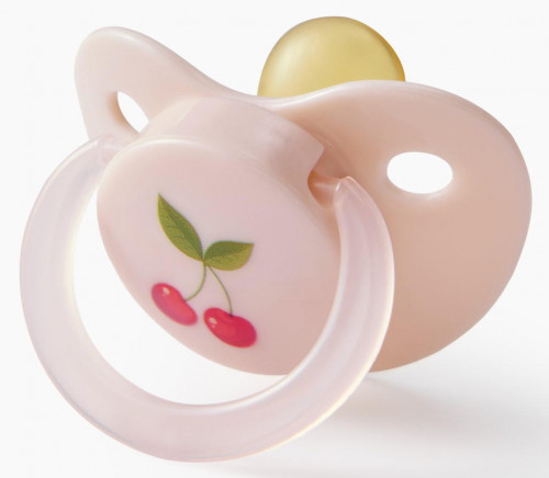 13022, Латексная соска-пустышка с колпачком, 0+ (cherry, 13022)