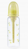 10015, Бутылочка для кормления с силиконовой соской 250 мл. (lemon, 10015)