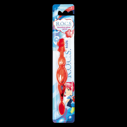 Зубная щетка R.O.C.S. Kids для детей, от 3 до 7 лет микс