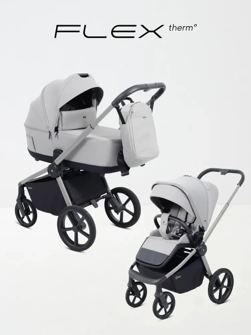 Коляска 2 в 1 Rant Flex Therm RA112 Stone Grey - фото 1