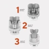 Автокресло Rant UB619 Nitro New isofix 0/1/2/3 (0-36 кг) Grey