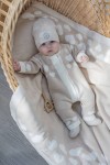 Комбинезон Любимое печенье цв. бежевый, р. 0-9 мес (р. 3-6 мес)