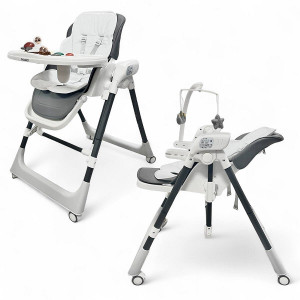 Стул-электрокачели для кормления Bubago Frida BG 174-1 Серый