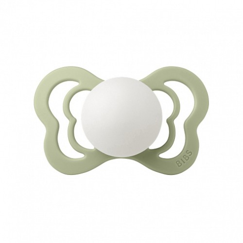 Пустышка силиконовая ночная BIBS Couture Glow - Sage, 6+ мес.
