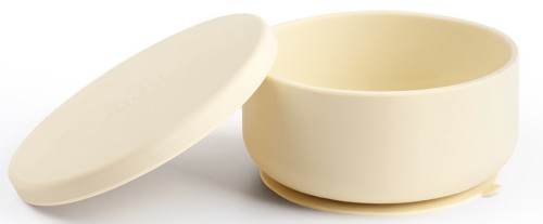 Силиконовая миска edda на присоске с крышкой, Пломбир