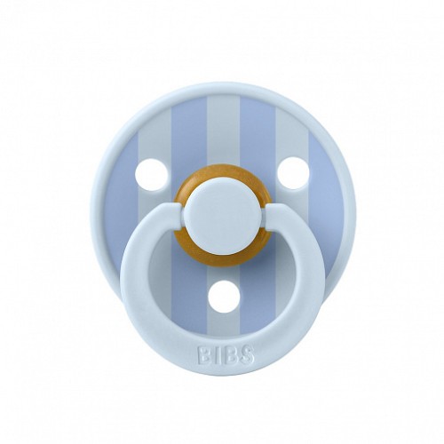 Пустышка латексная BIBS Studio Colour - Block - Baby Blue Dusty Blue, 6+ мес.