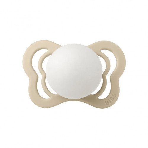 Пустышка силиконовая ночная BIBS Couture Glow - Vanilla, 6+ мес.