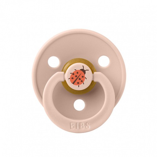 Пустышка латексная BIBS Studio Colour - Ladybug - Blush, 6+ мес.
