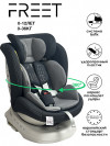 Автокресло Bubago Freet Isofix BG 178-1 0/1/2/3 (0-36 кг) Black