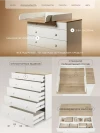 Комод Rant Levi 80 см с органанайзером Cloud White