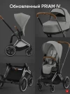 Коляска 2 в 1 Cybex Priam IV Chrome Brown Mirage Grey