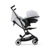 Коляска прогулочная Cybex Libelle BLK Fog Grey с бампером и дождевиком