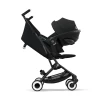 Коляска прогулочная Cybex Libelle BLK Magic Black с бампером и дождевиком 
